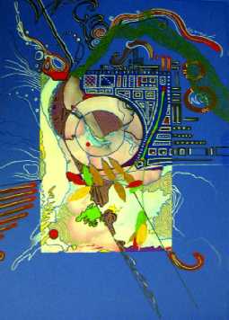 Bild Jens Traub: Blaue Komposition